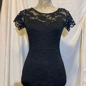 Ambiance Black Lace Dress